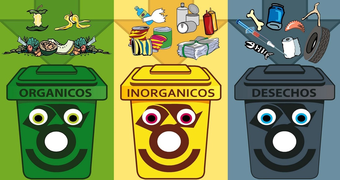 ayudanos a tener una escuela limpia ^_^ - basura organica y basura  inorganica